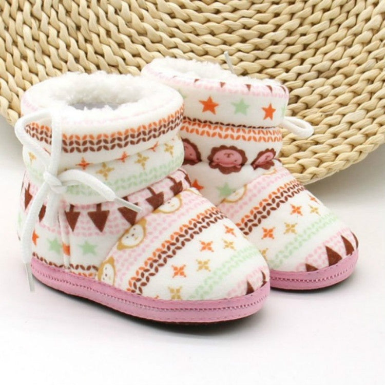 Baby Toddler  Shoes Thick Cotton Shoes Soft Bottom Warm High-top Children Shoes, 0-12 Month