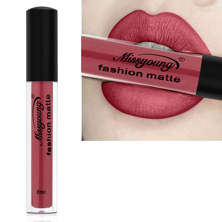 Liquid Lipstick Matte Makeup Lip Liner Pencil Waterproof Long Lasting Lip Stick Beauty Matte Lipstick, 1, 2, 3, 4, 5, 6, 7, 8, 9, 10, 11, 12, 13, 14, 15, 16, 17, 18