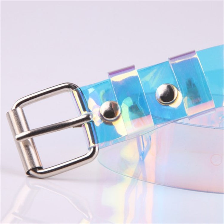 Fashion Women Cute Transparent Belt Casual Buckle Waist Ladies Punk Leather Belts, 90cm, 100cm, 110cm, 120cm