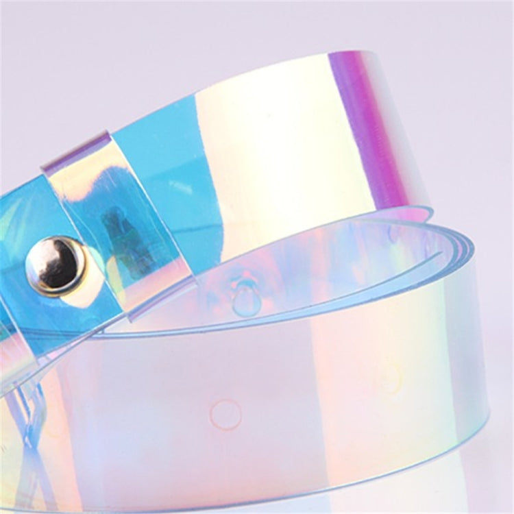 Fashion Women Cute Transparent Belt Casual Buckle Waist Ladies Punk Leather Belts, 90cm, 100cm, 110cm, 120cm