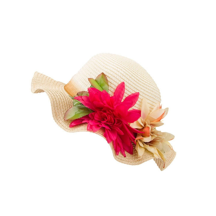 Sun Hats Summer Hats Flower Large Eaves Straw Beach Cap Straw Hat