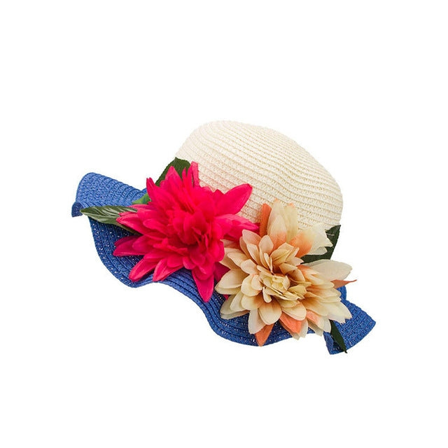 Sun Hats Summer Hats Flower Large Eaves Straw Beach Cap Straw Hat