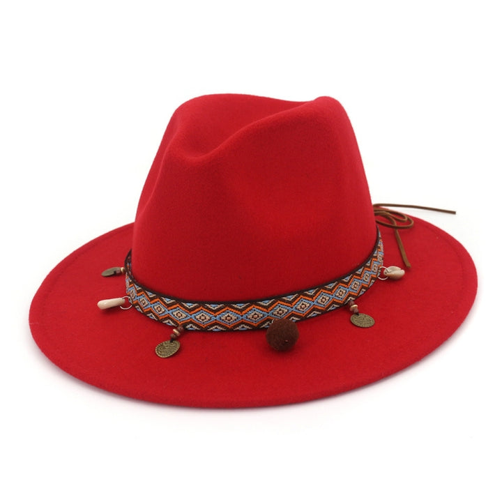 Women Jazz Caps Bohemia Style Woolen Hats for Spring Summer Beach