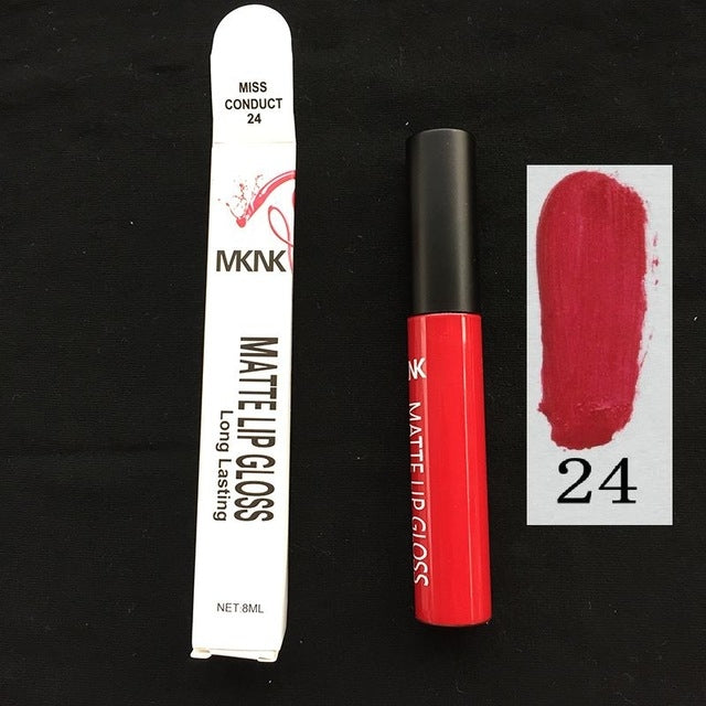 Sexy Waterproof Liquid Lipstick Matte Lip Gloss Velvet Long Lasting Lipstick  Makeup Cosmetic, 1, 11, 12, 13, 14, 16, 17, 18, 19, 2, 21, 22, 23, 24, 3, 4, 6, 7, 9