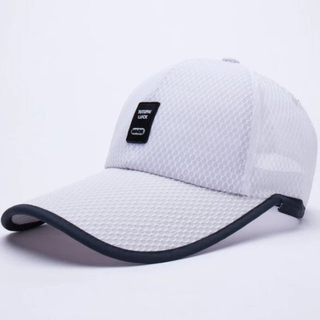 Outdoor Quick-drying Mesh Breathable Baseball Cap for Men, Black, White, Navy, Gray, Beige