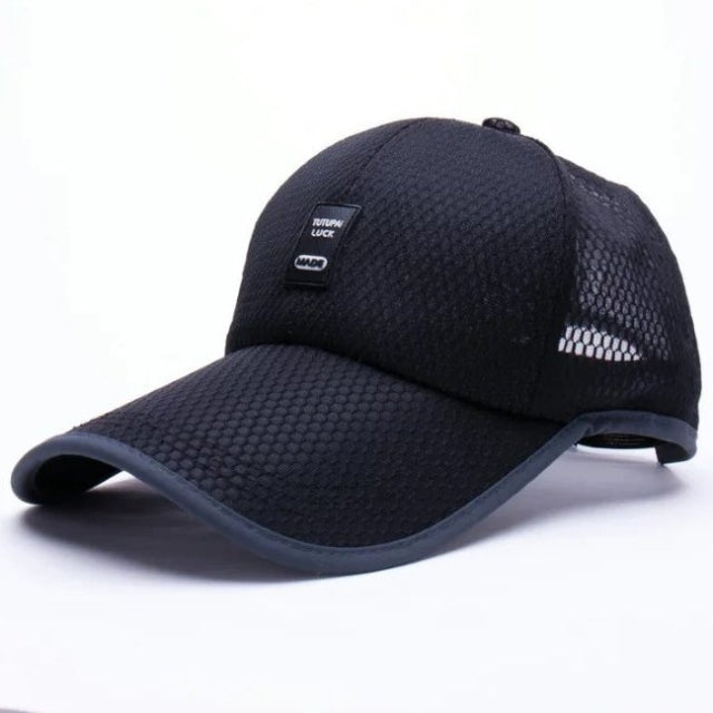 Outdoor Quick-drying Mesh Breathable Baseball Cap for Men, Black, White, Navy, Gray, Beige