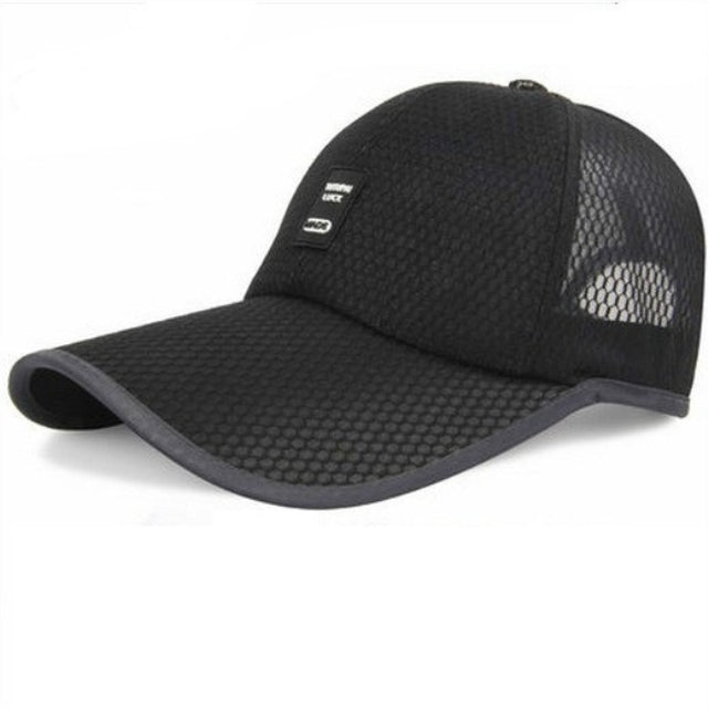 Outdoor Quick-drying Mesh Breathable Baseball Cap for Men, Black, White, Navy, Gray, Beige