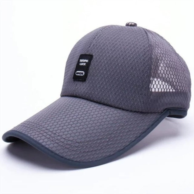 Outdoor Quick-drying Mesh Breathable Baseball Cap for Men, Black, White, Navy, Gray, Beige