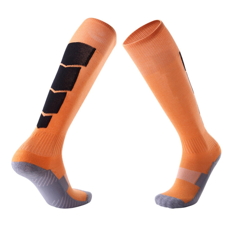 Adult Non-Slip Over-Knee Football Socks Thick Comfortable Wear-Resistant High Knee Socks, Black, White, Red, Yellow, Orange Black, Grass Green, Sapphire, Tangerine, Blue Grey, White Grey, Yellow Black