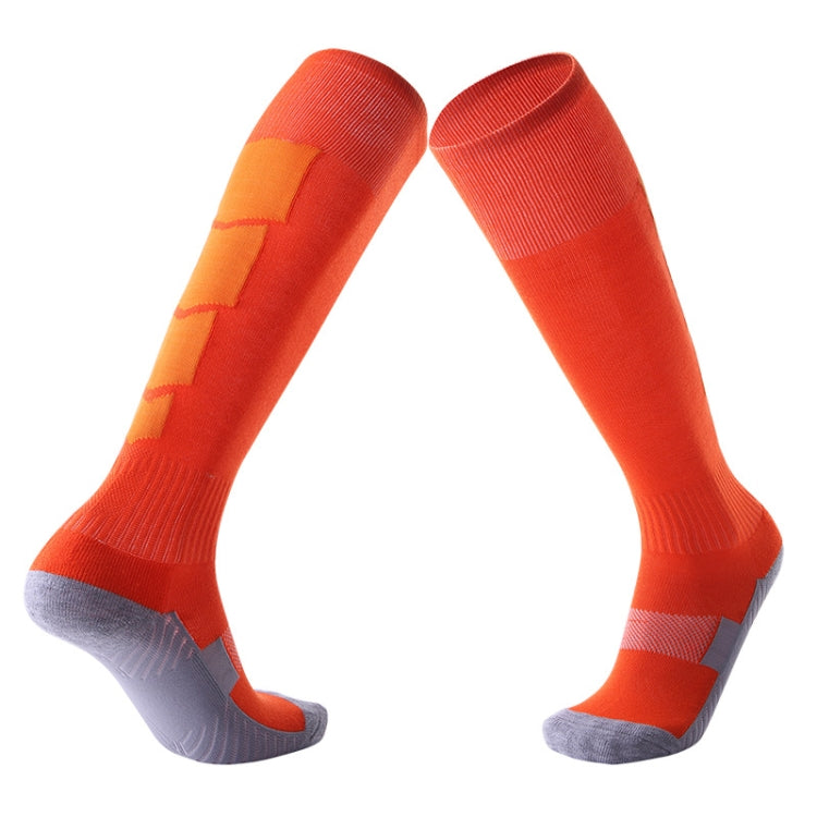 Adult Non-Slip Over-Knee Football Socks Thick Comfortable Wear-Resistant High Knee Socks, Black, White, Red, Yellow, Orange Black, Grass Green, Sapphire, Tangerine, Blue Grey, White Grey, Yellow Black