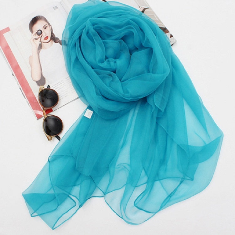 Summer Ultra-thin Chiffon Silk Scarf Air Conditioning Shawl Sunscreen Scarf, 190 x 120cm