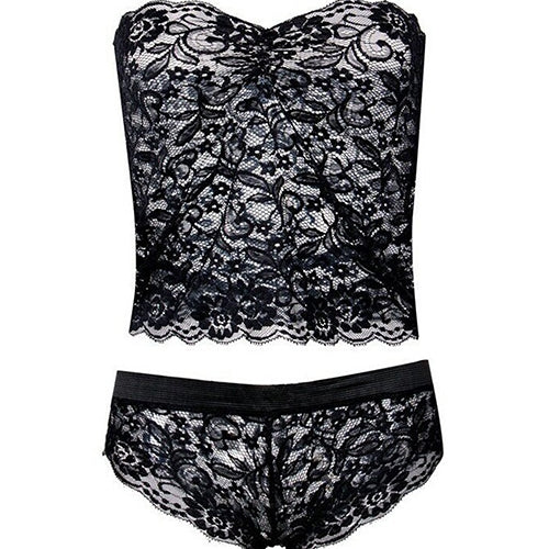 Corset Lace Brassiere Push Up Vest Top Bra and Panty Set Underwear Set, S, M, L, XL, XXL, XXXL, XXXXL, XXXXXL