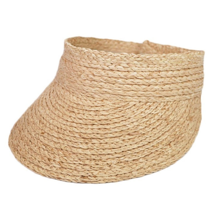 Women Outdoor Pasteable Adjustable Visor Straw Weaving Hat