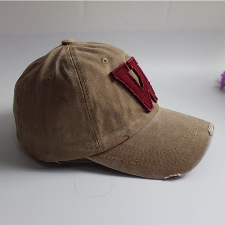 Alphabet Pattern Canvas Baseball Cap