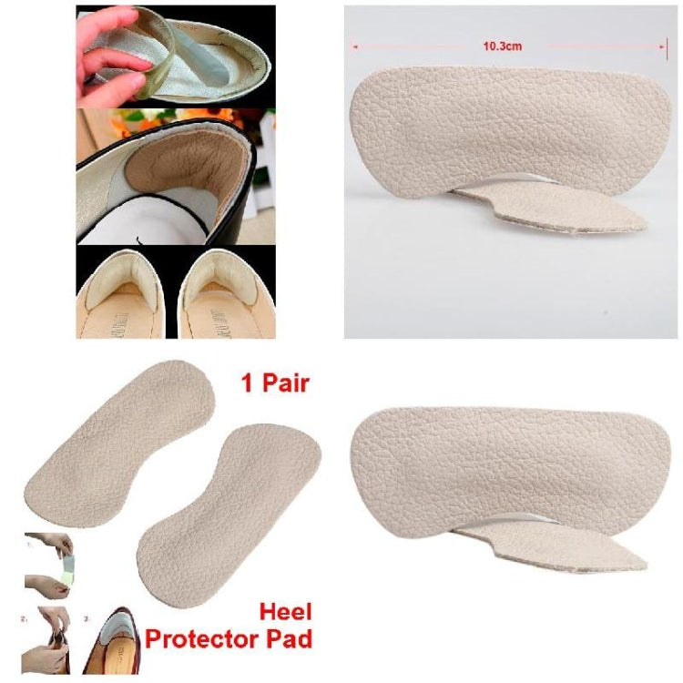 10 Pairs Foot Care Shoes Pads Cow Leather Insole Liner High Heel Cushion