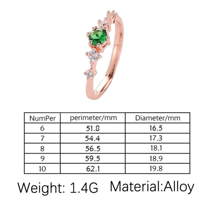 Fashion Women Vintage with Diamond Metal Ring, 6, 7, 8, 9, 10