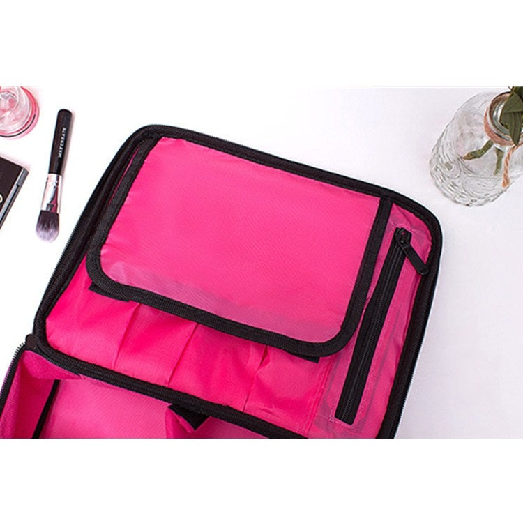 Cosmetic Bag Large Capacity Simple Wash Bag Travel Waterproof Portable Cosmetic Storage Bag, Net Pocket, Pocket