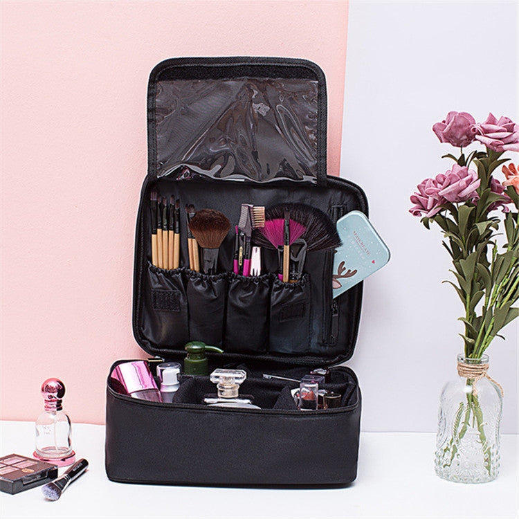 Cosmetic Bag Large Capacity Simple Wash Bag Travel Waterproof Portable Cosmetic Storage Bag, Net Pocket, Pocket