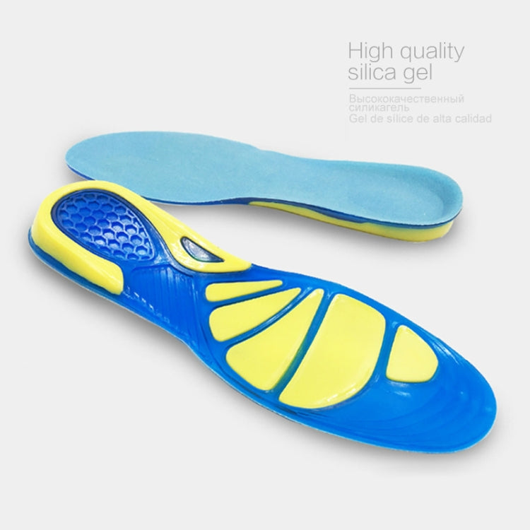 Thickening Shock Absorption Sports Insoles Running Slip Anti-Pain Sweat-Absorbent Breathable Basketball Military Training Insoles, S: 23.5cm, M: 27cm, L: 30.5cm