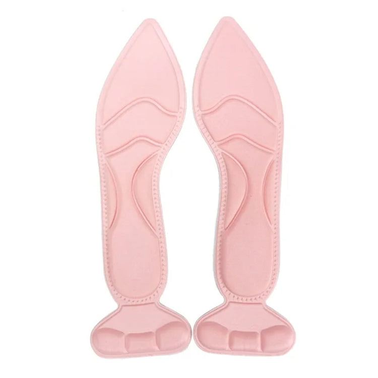 2pcs /Pair 8D Pad Inserts Heel Post Back Breathable Anti-Slip For High Heel Shoe Insole