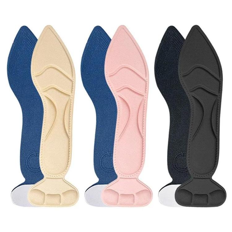 2pcs /Pair 8D Pad Inserts Heel Post Back Breathable Anti-Slip For High Heel Shoe Insole