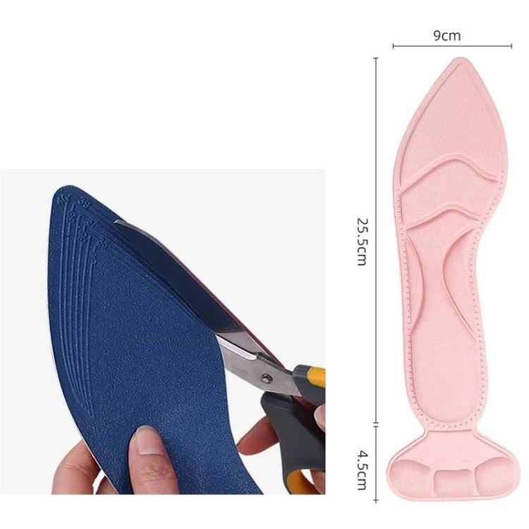 2pcs /Pair 8D Pad Inserts Heel Post Back Breathable Anti-Slip For High Heel Shoe Insole