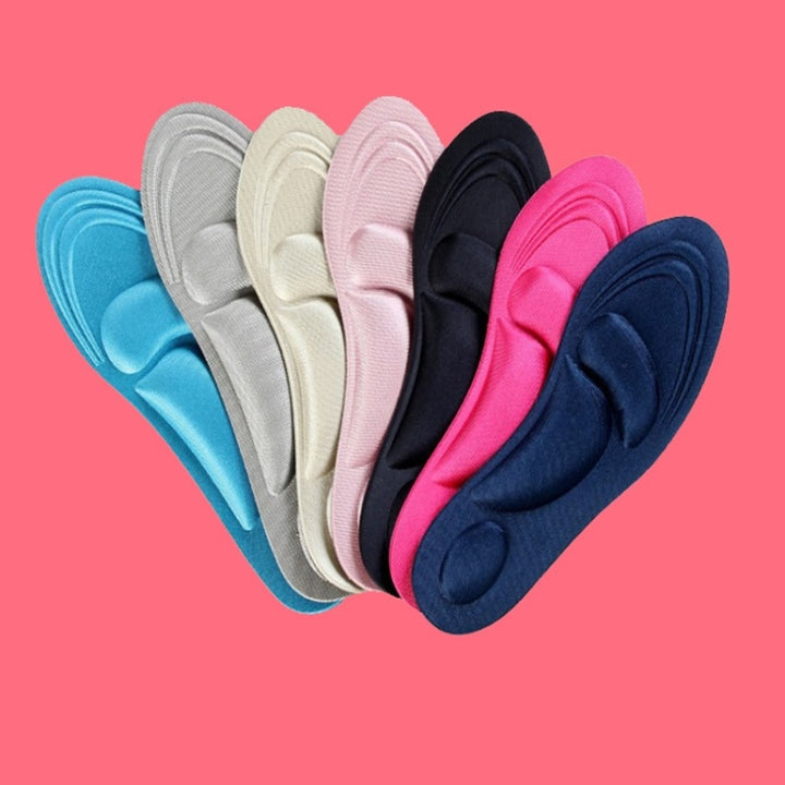 One Pair 4D Sport Sponge Soft Insole High Heel Shoe Pad Pain Relief Insert Cushion Pad for Woman