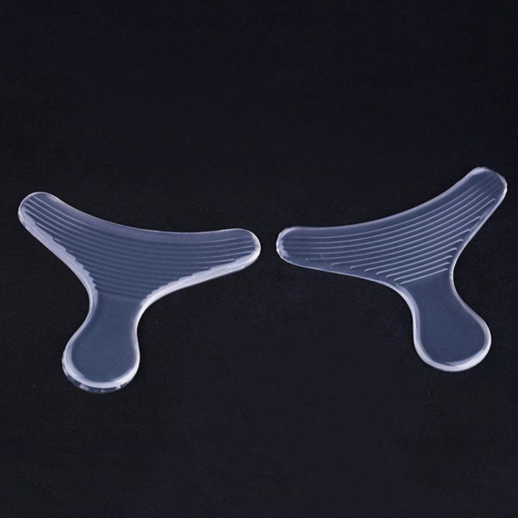 1 Pair Silicone T-shaped Invisible Insole Wear-resistant High-heeled Stickers