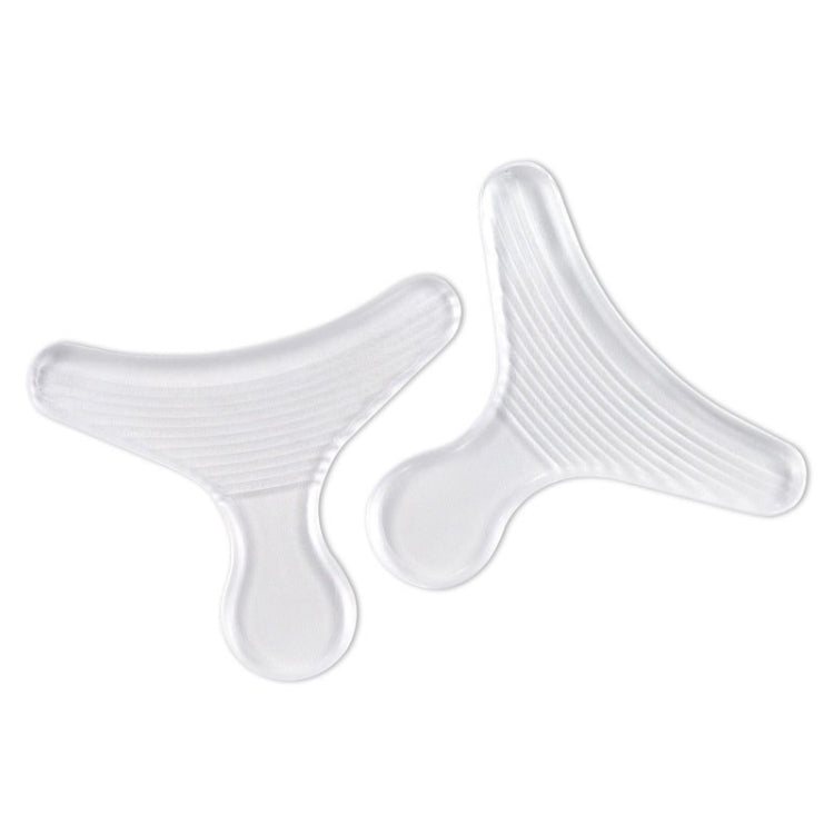 1 Pair Silicone T-shaped Invisible Insole Wear-resistant High-heeled Stickers