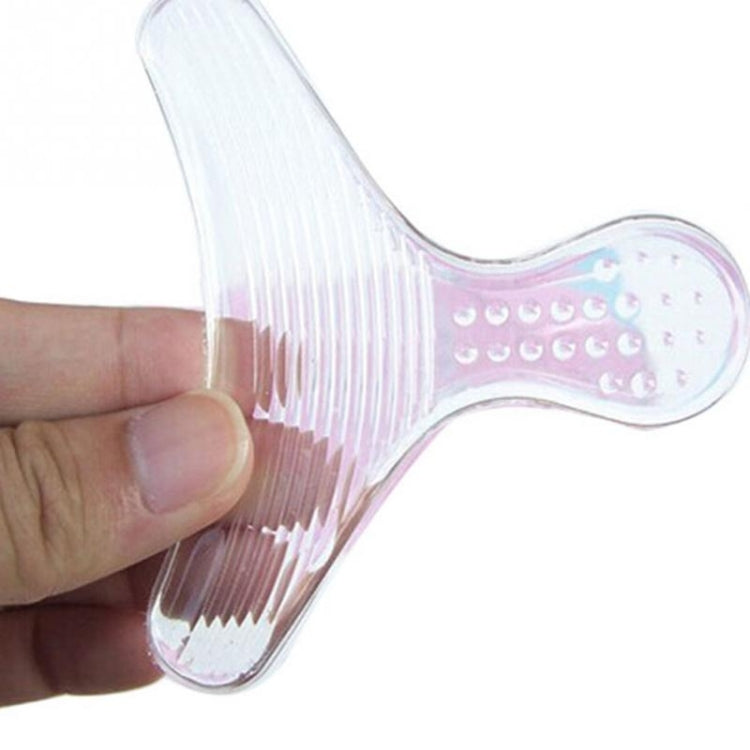 1 Pair Silicone T-shaped Invisible Insole Wear-resistant High-heeled Stickers