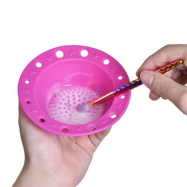 Beauty Tools Silicone Brush Tray Makeup Brush Special  Ceaning Bowl