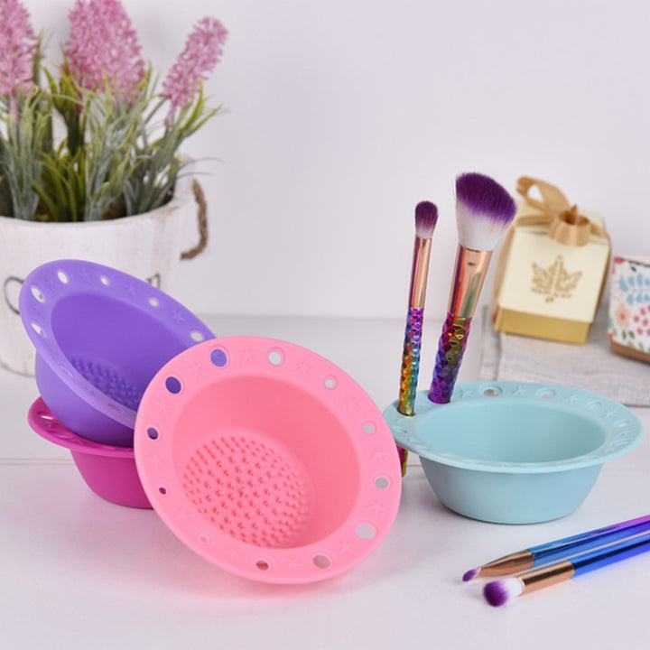 Beauty Tools Silicone Brush Tray Makeup Brush Special  Ceaning Bowl