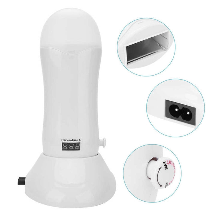 Portable Manual Thermostat Wax Machine Hair Removal Wax Bean Heater, EU Plug