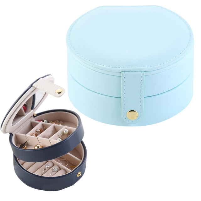 2 Tiers Jewelry Portable Box Makeup Earrings Case Storage Organizer Container