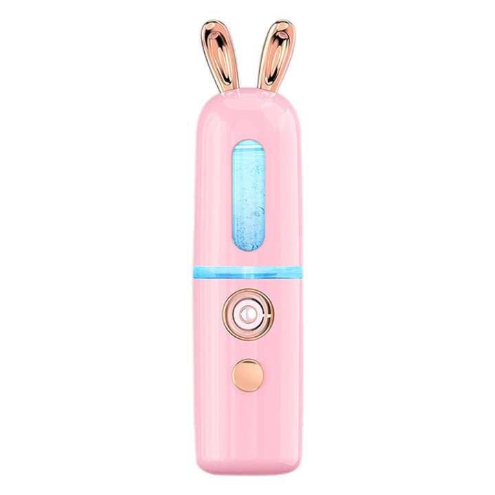 Facial Steamer Nano Spray Water Replenishing Instrument Portable Cold Spray Machine Charging Beauty Instrument Alcohol Disinfection, Cute Rabbit, Cute Deer, Crown