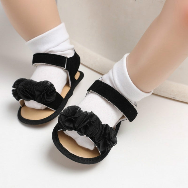 Flowers Baby Girls Shoes Anti-slip Sandals Prewalkers Walking Shoes Beach Sandals, 13-18 Months, 7-12 Months, 0-6 Months