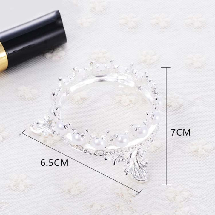 Portable Pearls Rack Crown Novelty Home Alloy Tools Stand Nail Art Brush Pen Holder