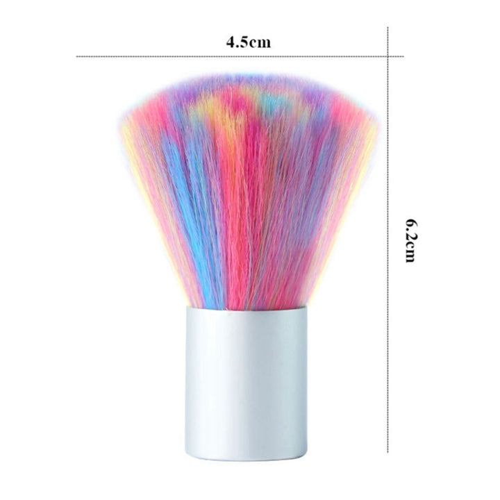 Colorful Soft Nail Cleaning Brush Acrylic UV Gel Powder Dust Remover Tool