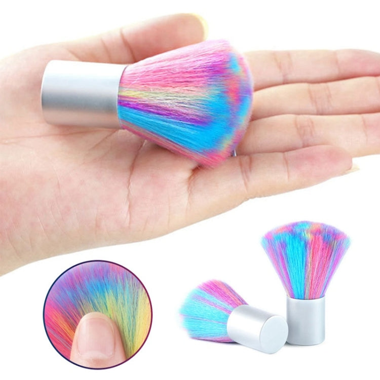 Colorful Soft Nail Cleaning Brush Acrylic UV Gel Powder Dust Remover Tool