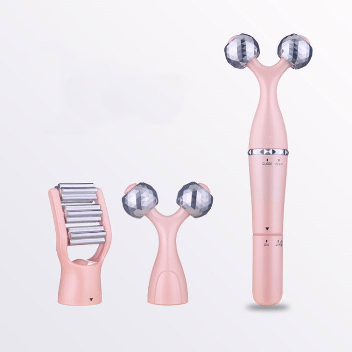 3 In 1 Portable Electric Eye Massager Double Chin Face Lift Body Neck Massage Roller Anti Wrinkle 3D Facial Massage Machine