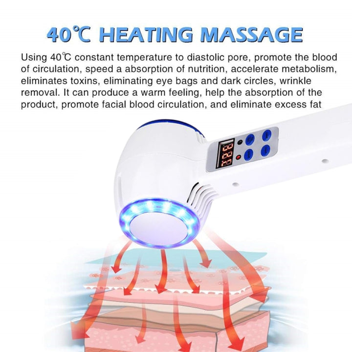 Face Care Device Hot Cold Hammer Cryotherapy Blue Photon Acne Treatment Skin Beauty Massager Lifting Rejuvenation Facial Machine