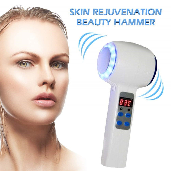 Face Care Device Hot Cold Hammer Cryotherapy Blue Photon Acne Treatment Skin Beauty Massager Lifting Rejuvenation Facial Machine