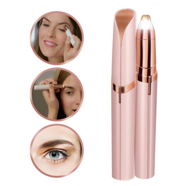 Multifunction Lipstick Eyebrow Trimmer Face Brows Hair Remover Electric Shaver Painless Eye Brow Epilator, Mini Hair Removal (Gold), Mini Hair Removal (White), Mini Hair Removal (Pink)