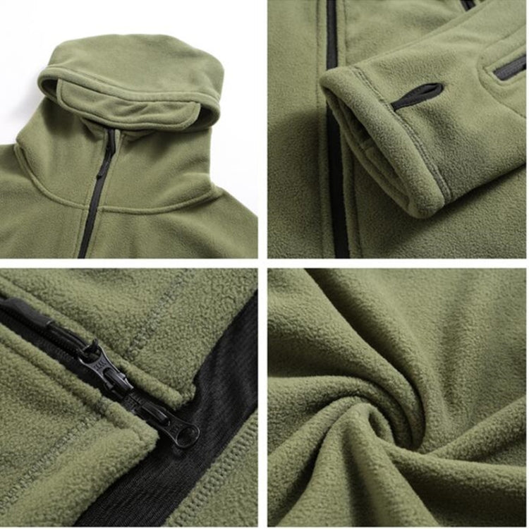 Fleece Warm Military Uniform Men Tactical Thermal Breathable Hooded Coat, S, M, L, XL, 2XL, 3XL, 4XL