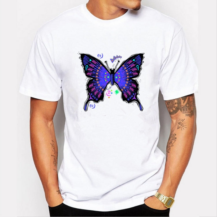 Short-sleeved Printing Pattern T-shirt for Men, XS, S, M