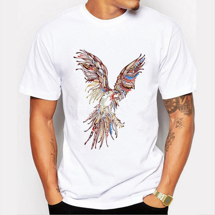 Short-sleeved Printing Pattern T-shirt for Men, L, XL, XXL