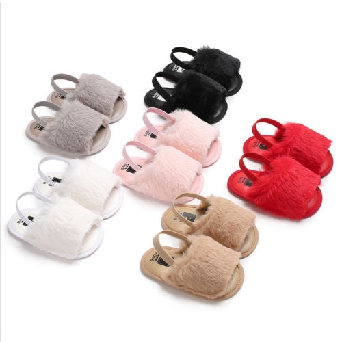 Baby Girls Sandals Soft Sole Casual Prewalker Summer Slippers Crib Shoes, 11cm, 12cm, 13cm