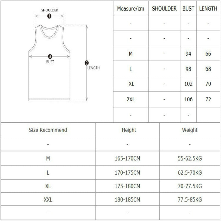 Fitness Training Loose Breathable Vest Quick-drying Sleeveless Shirt, M, L, XL, XXL