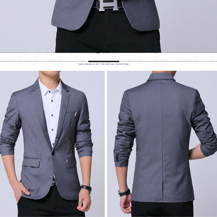 Men Casual Suit Self-cultivation Business Blazer, S, M, L, XL, XXL, XXXL, XXXXL, 5XL