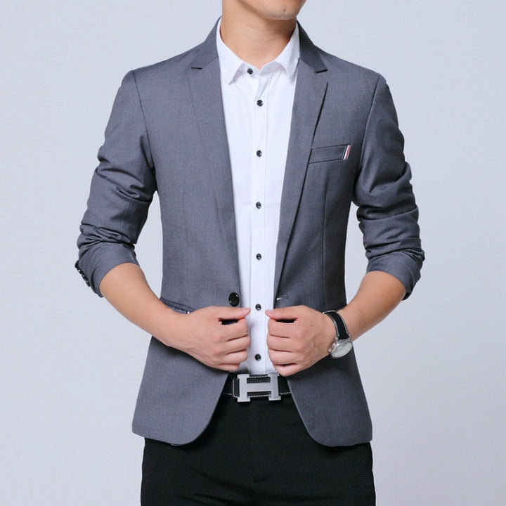 Men Casual Suit Self-cultivation Business Blazer, S, M, L, XL, XXL, XXXL, XXXXL, 5XL